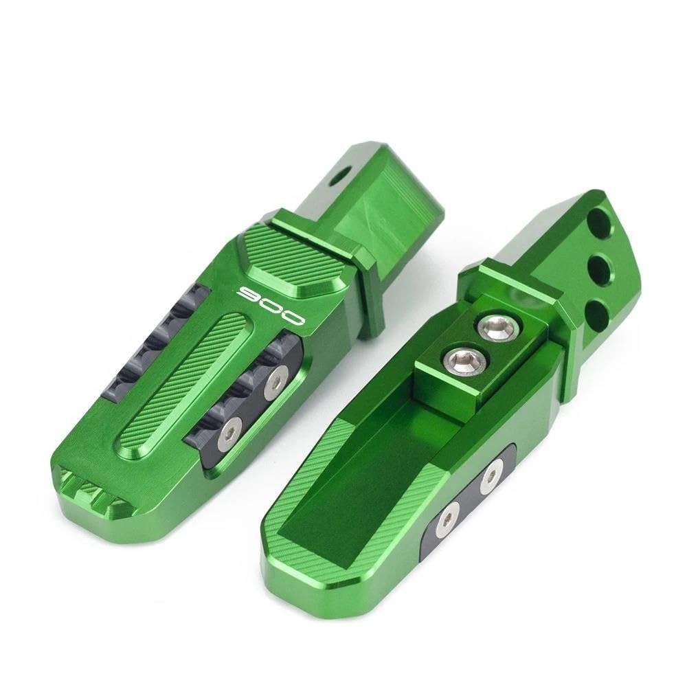 Repose-pieds passager en aluminium CNC premium pour Kawasaki Z900 vert