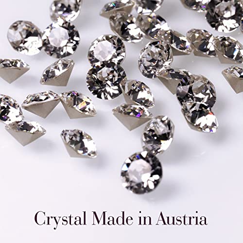 Aoboco Sterling Silver Bella Earrings Embellished With Crystals From Austria, Hypoallergenic Leverback Earrings, Christmas Anniversary Birthday Jewelry Gifts For Women Daughter Mom Grandma Wife #TOP5