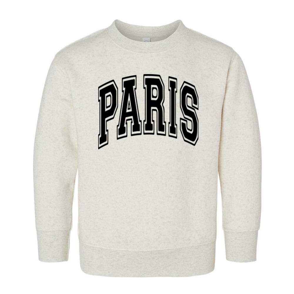 Arch Paris Kids Sweatshirt Toddler 3T Natural Heather
