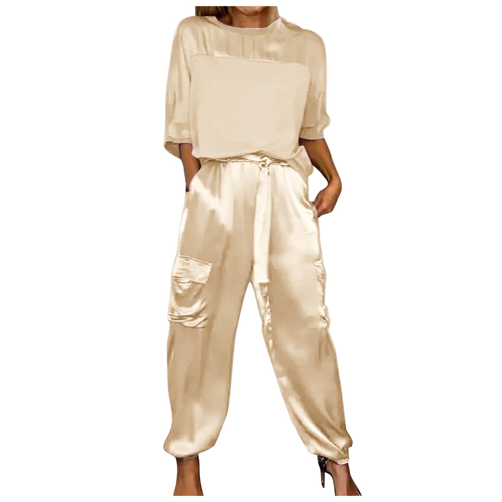 women's satin tracksuit