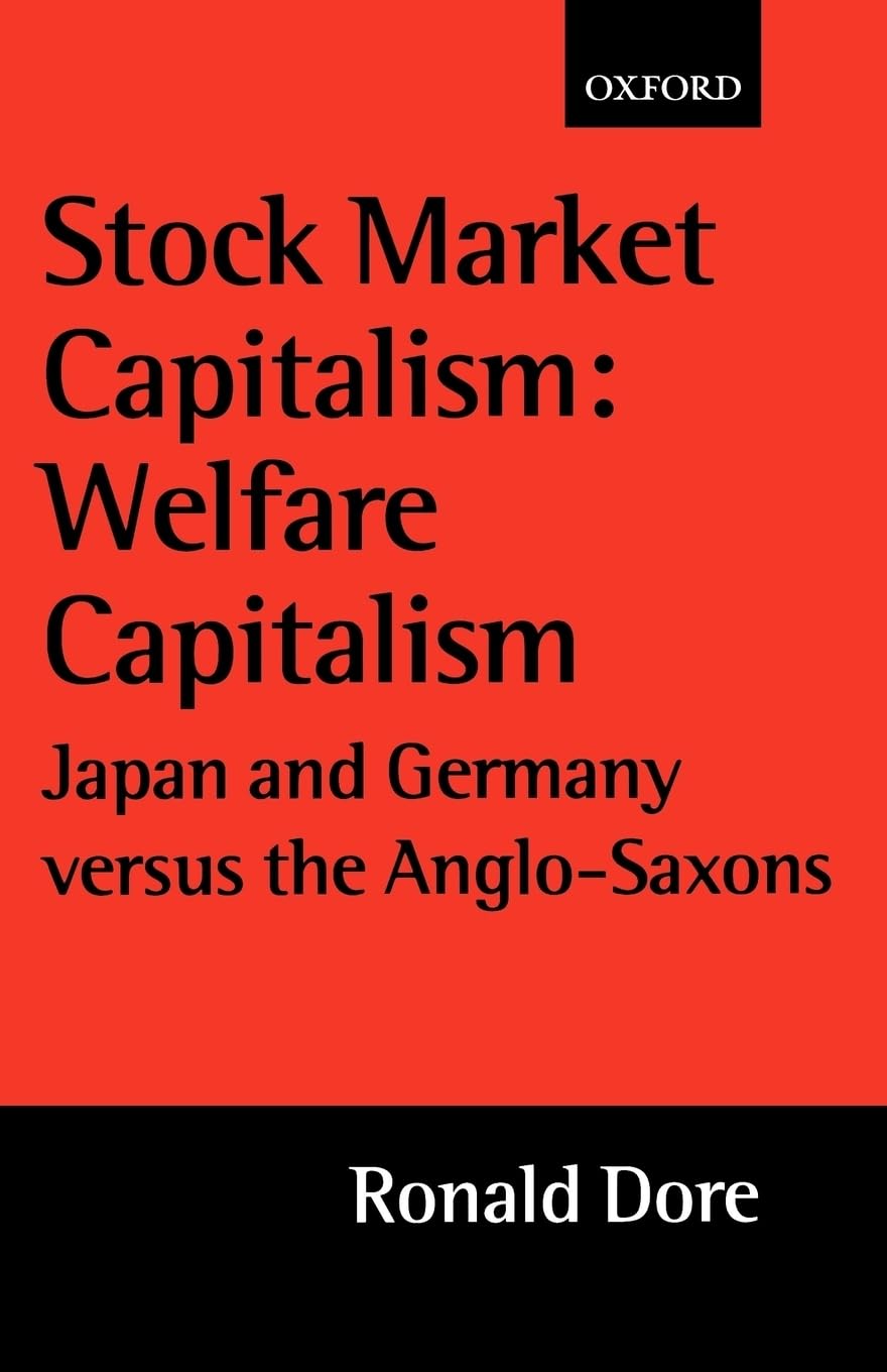 Amazon | Stock Market Capitalism: Welfare Capitalism: Japan and