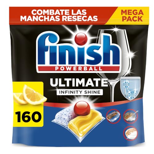 Finish Ultimate Infinity Shine Pastillas para lavavajillas Limón - 160