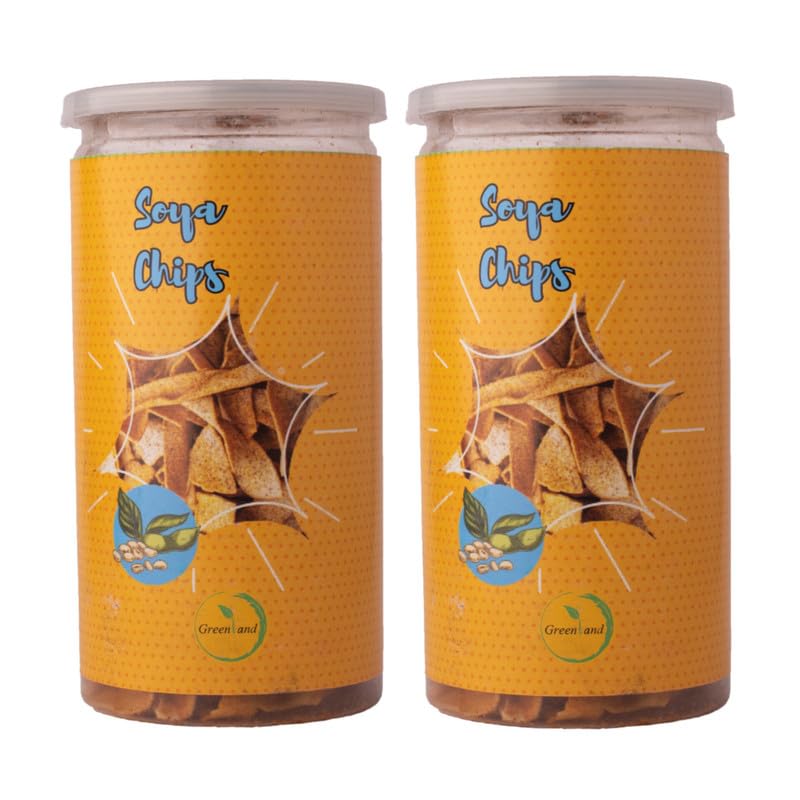 GREENLAND Protein Chips (Pack of 2, 135g Each) Healthy Snacks | Gluten Free | Rich in Protein | Zero Trans Fat | Flavor: Soya (B0CQK5J6B2) Amazon Price History, Amazon Price Tracker