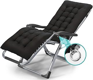 Carl Artbay Mueble de jardín/Campamento Individual Silla de salón Silla de Las Mujeres Embarazadas Silla de la Siesta en casa Oficina Almuerzo de Descanso Reclinable Cerradura Reforzada con Metal
