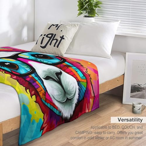 Manta de alpaca grande para cama y sofá con franela cómoda 7