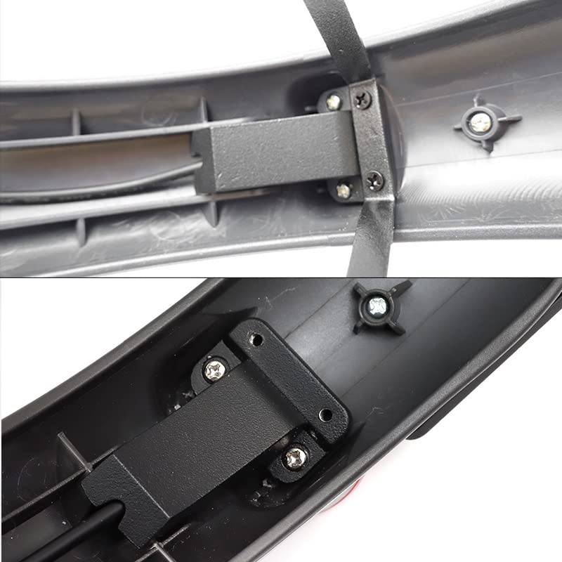 Garde-boue Arrière Avec Support Plaque Et Feu – Compatible Xiaomi M365, Pro, 1S, Essential, Pro2, Mi3 – Métal, Feu Plus Lumineux