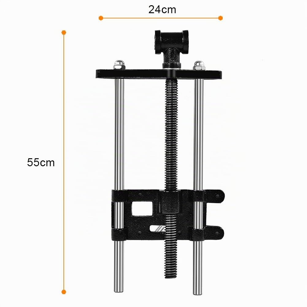 Cocoarm Hobelbank Schraubstock, 26,7 cm Vorderzange, Spannbacken für Werkbank, Tischlerbank Holz Zange Klemme, 10 kg | Leichter Halbrand aus Metall,10,7 cm Backenöffnung für große Werkstücke,passend für Holzwerkbänke und Maschinentische