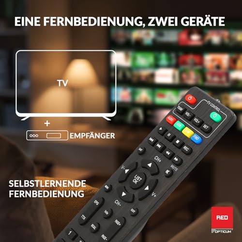 RED Opticum AX 150 Sat Receiver mit Aufnahmefunktion PVR, Digital Satelliten-Receiver mit HDMI -...