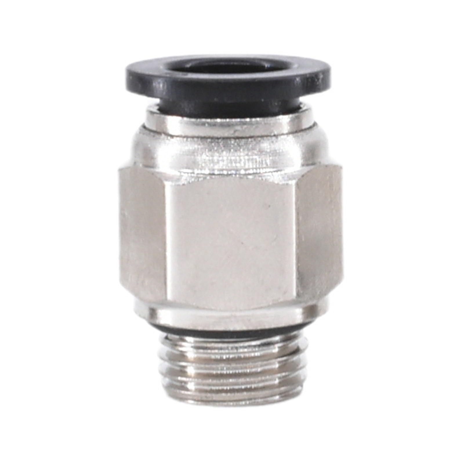 Connecteur pneumatique rapide Pc8-G02, filetage G droit, bouchons de tuyau d'air avec bague d'étanchéité, 1 pièce(Black pc6-g03ironconnector)