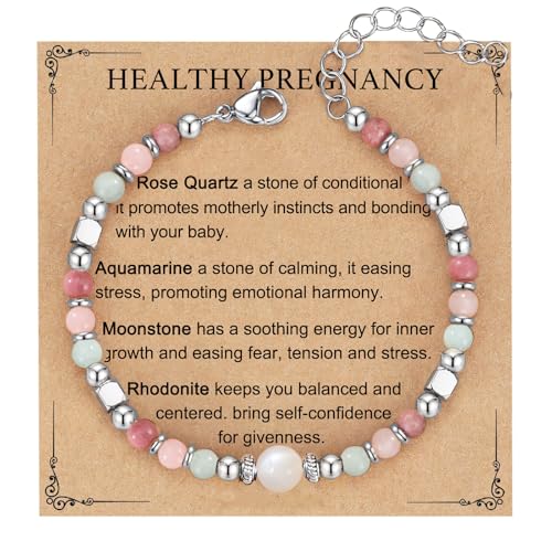 Image of Triple Threat Protection Anxiety Relief Gifts for Women,Natural Healing Crystal Bracelet Evil Eye Jewelry for Her Friends