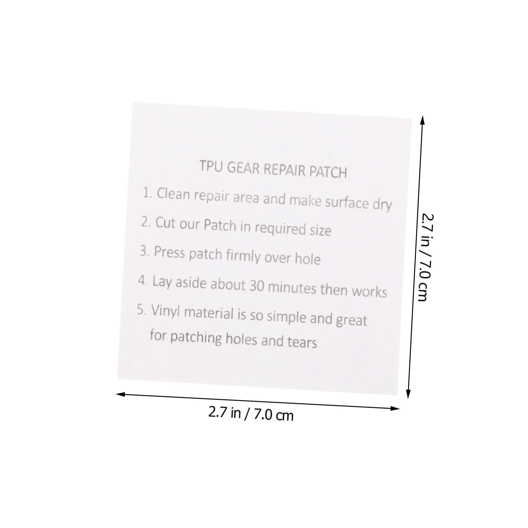 Uonlytech 100stücke Tpu Reparaturpatches Transparent Selbstklebend Flicken Von Zelten Luftmatratzen Regenjacken Und Praktisch Für Kleine