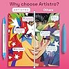 ARTISTRO 24 Acrylic Paint Markers - Paint Pens for Drawing, Brush + Fine Tips - For Fabric, Rock, Glass, Wood, DIY - Art & Craft Supplies for Adults, Teens, Kids - Teacher Appreciation Gift #5