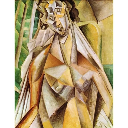 Impression sur toile grand format femme assise pour mur moderne