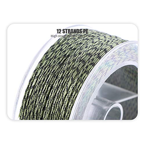 Sinking Speckle Angelschnur Super Strong Power 12 Stränge, geflochtene Schnur, kostengünstige Stealth Smooth Superline… – Bild 4