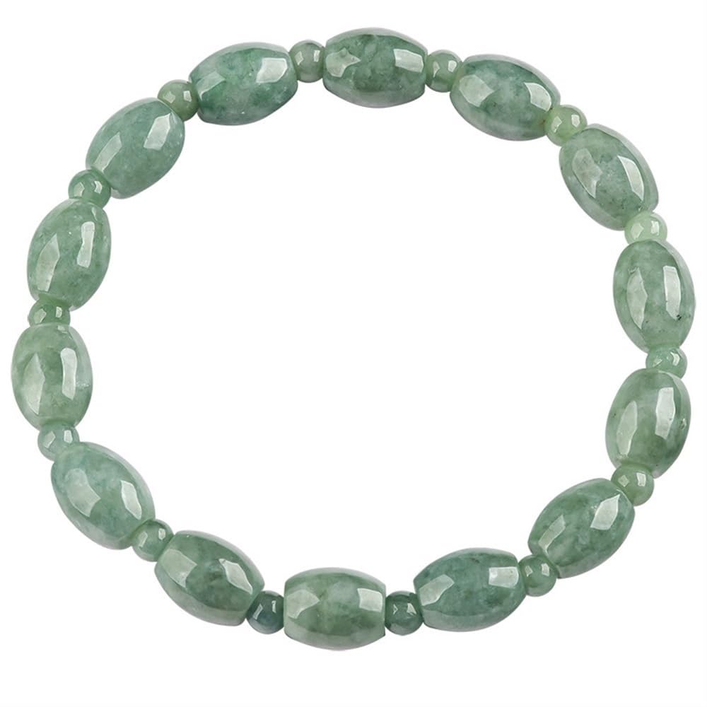 Bracelet en jade pour femmes accessoire mode quotidien perles de jadéite verte