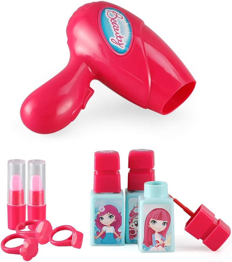 Cltoyvers Pretend Makeup for Girls, Kids Pretend Play Makeup Kit with Case for Little Girls, Toddler Toys for Girls Age 3 4: Toys & Games