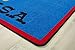 Carpets for Kids KID$Value Plus 90.95 USA Map Kids Classroom Library Resource Room Rug 7ft 6in x 12ft Rectangle Blue
