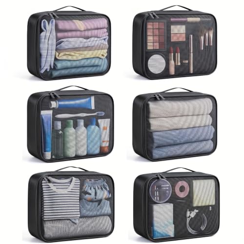 6 PCS Large Packing Cubes, Lightweight Luggage Packing Organizers Cubes