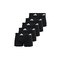 Adidas Trunk (5 Pezzi) – Intimo da Uomo Active Flex in Cotone (Confezione da 5), Nero (000), XL