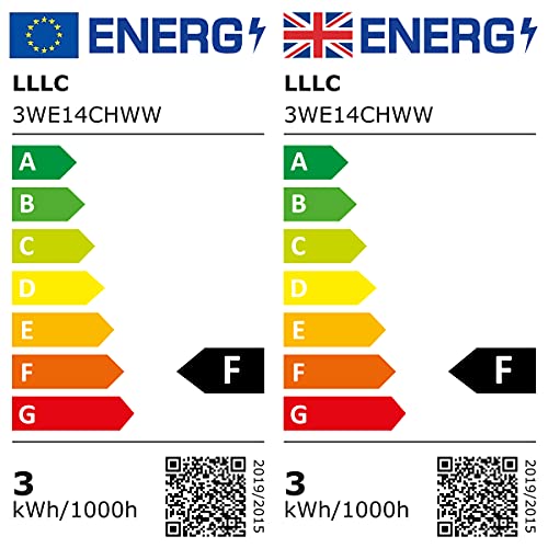 2 lampadine a LED per cappa da cucina, 3 W