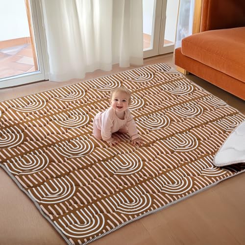 Mallify Soft Thicker Baby Mat for Floor 71'x59', Extra Large Baby Play Mat, Non-Slip Playpen Mat,...
