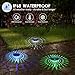 FirstE Solar Floating Pool Lights, RGB Color Changing Pool Floating Light, IP68 Waterproof LED Solar Pool Lights That Float, Hangable Auto ON Off for Above In Ground Pools Wedding Party Decoration (2)
