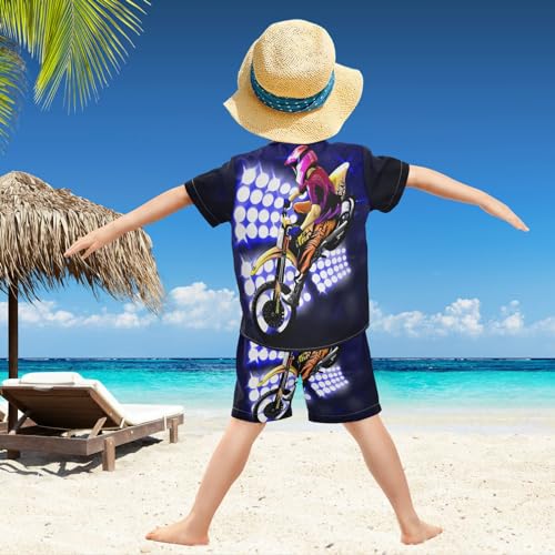 Image of visesunny Little Boys Short Sleeve T-Shirt Beach Shirts Casual Shorts Set Summer Clothes for Kids Outfits