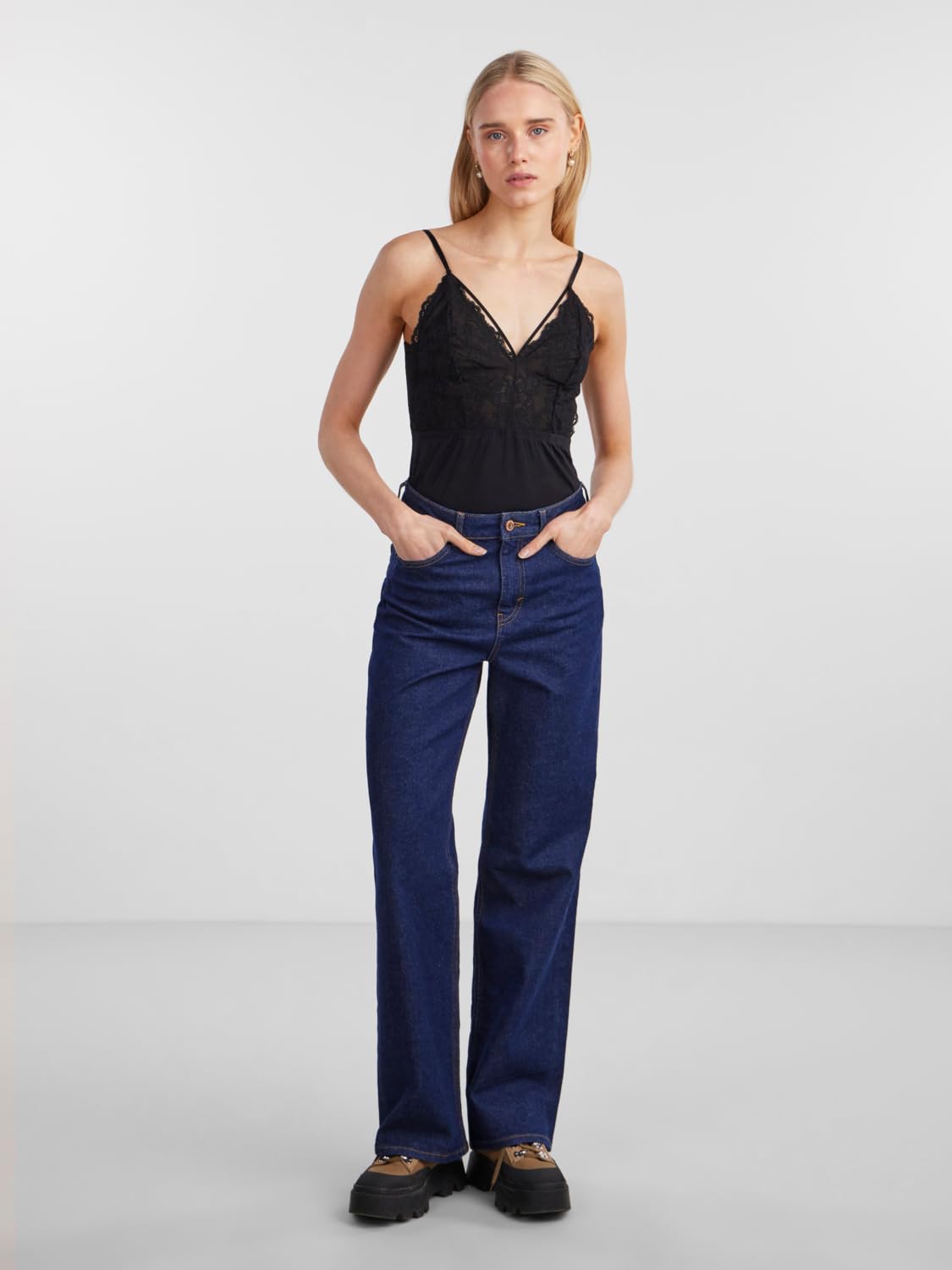 Bestseller A/S PCNICHELLE Strap Top NOOS, czarny, L