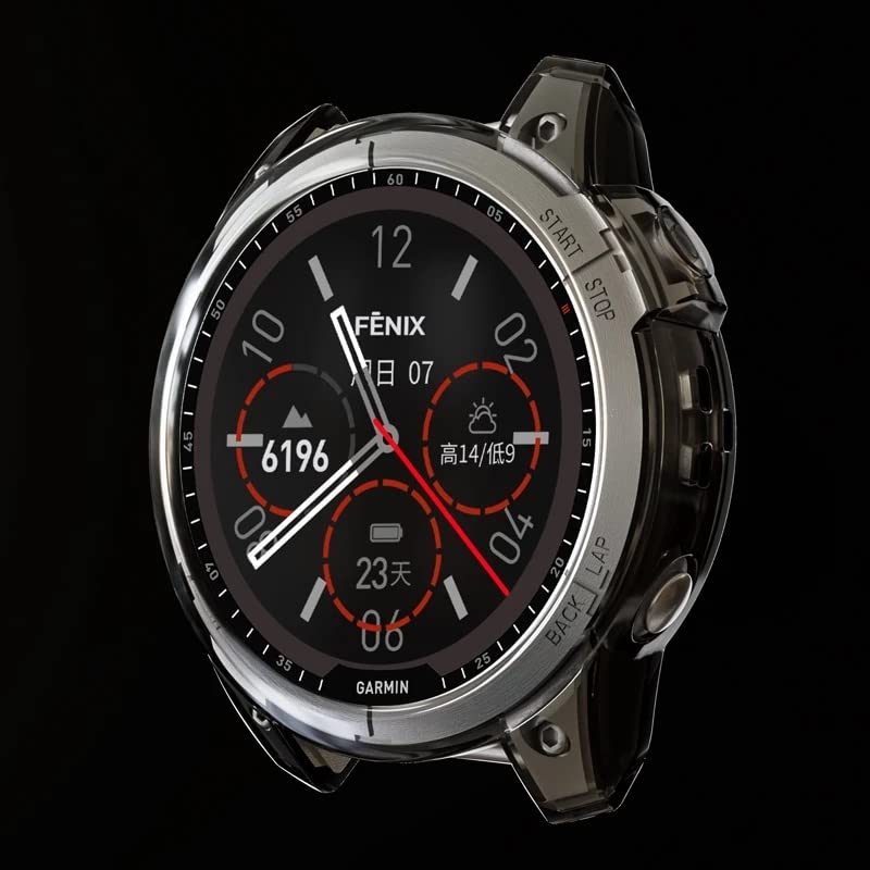 Coque Garmin Fenix 7 en TPU souple agate pour montre connectée