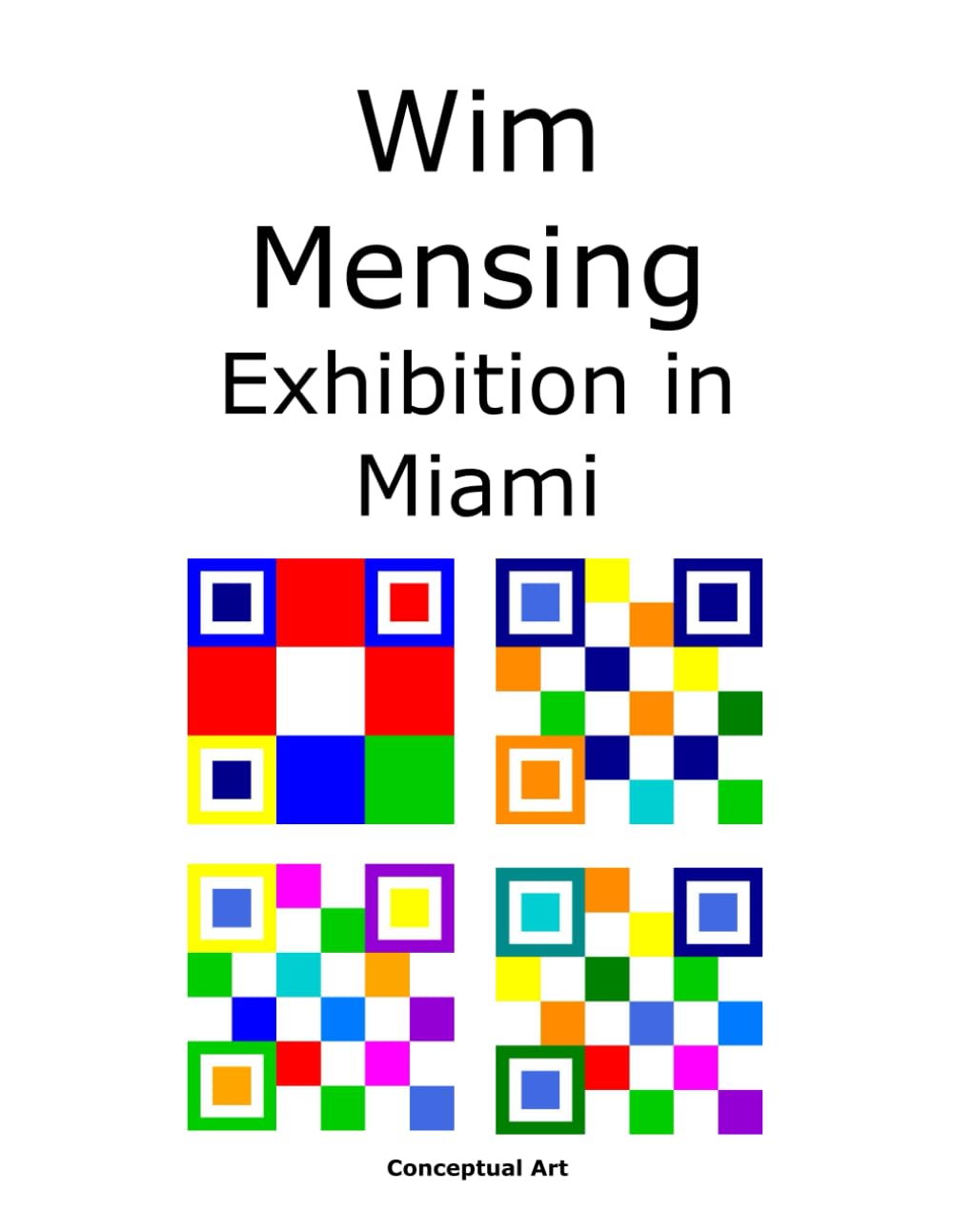 Poster Wim Mensing Exhibition in Miami affiche design salon décoration intérieure
