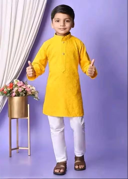 Image of Baby Boys Cotton blend dress for summer season and all seasons ||Tikki punjabi,b