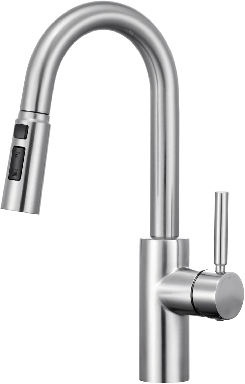 Brushed Nickel Stainless Steel Pull-Down Kitchen Faucet
