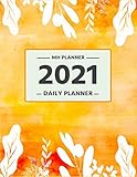mh 24 passing city  2021 Daily Planner: 24 Hours Daily Planner For Teen Girls  Watercolor Autumn Background