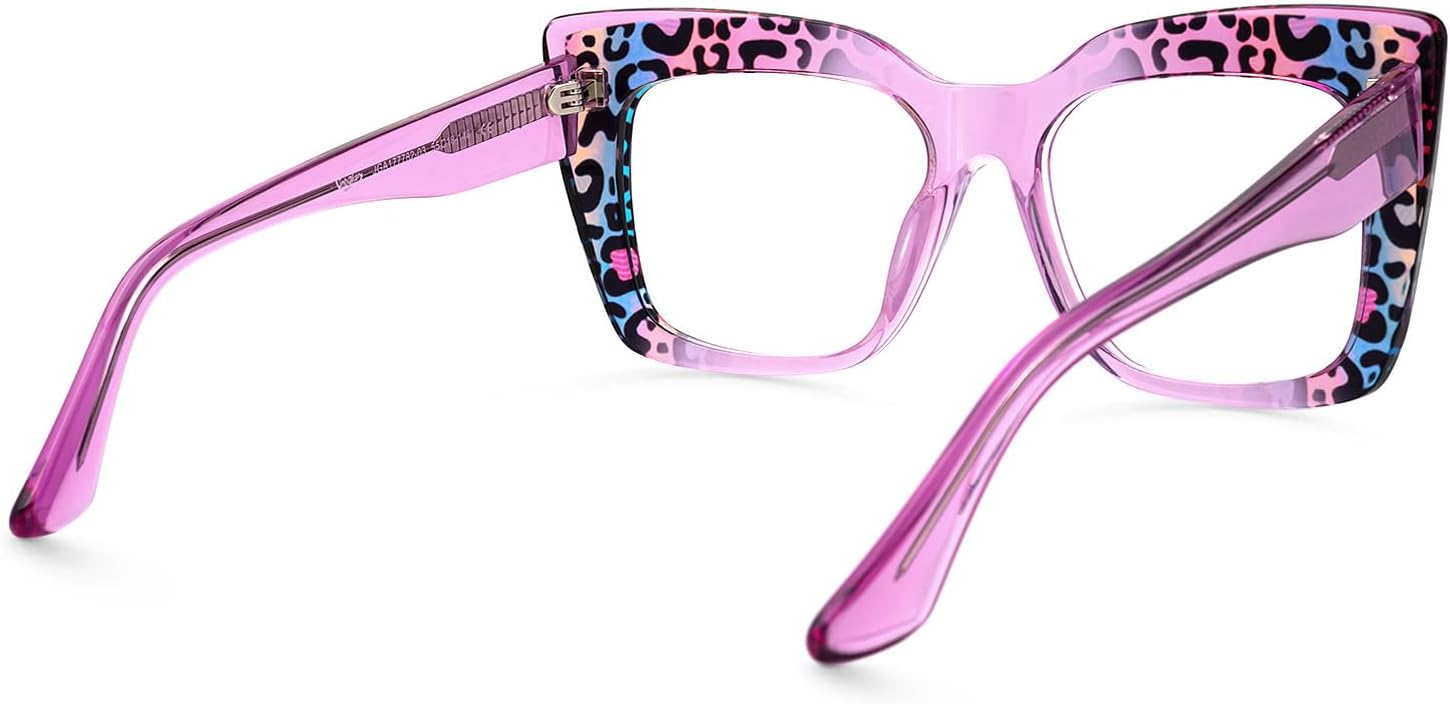 VOOGLAM Blue Light Blocking Glasses for Women Men Anti Eyestrain Dry Eyes Oversize Rectangle Eyeglasses Pacheco - Image 9