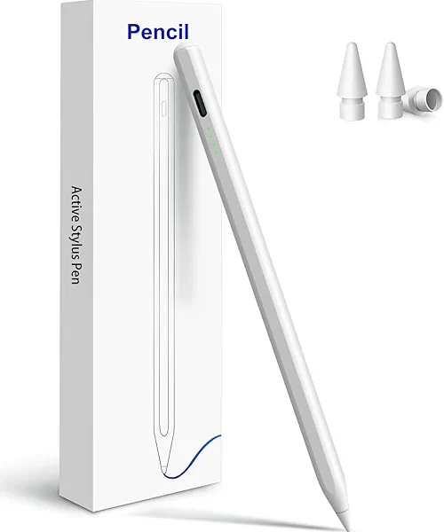 Stylus Pen for iPad Pencil 10th Generation(2018-2025), Fast Charging Apple Pencil with Palm Rejection Tilt Sensitivity, Compatible with iPad 6/7/8/9/10", Pro 11"/12.9"/ M4, Air 3/4/5/M2/M3, Mini 5/6