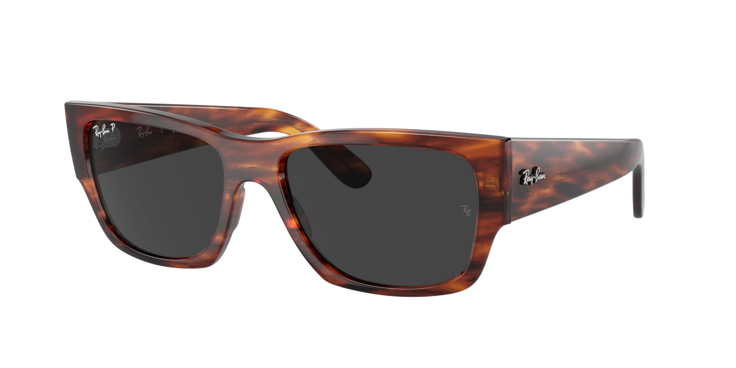Ray-Ban Rb0947sf Carlos Low Bridge Fit Rectangular Sunglasses