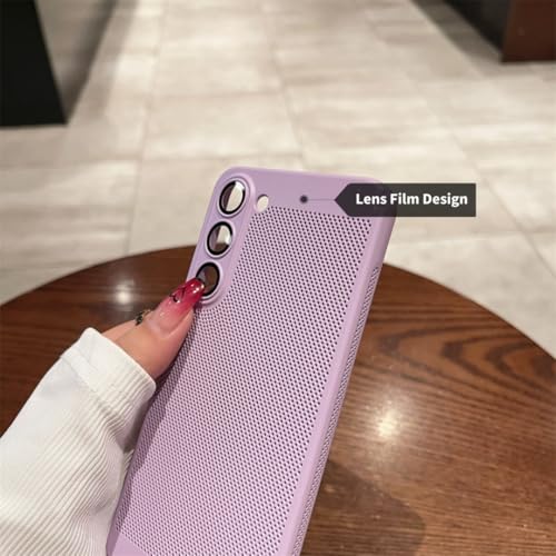 Dissipation de chaleur et antichoc : étui rose Samsung S22