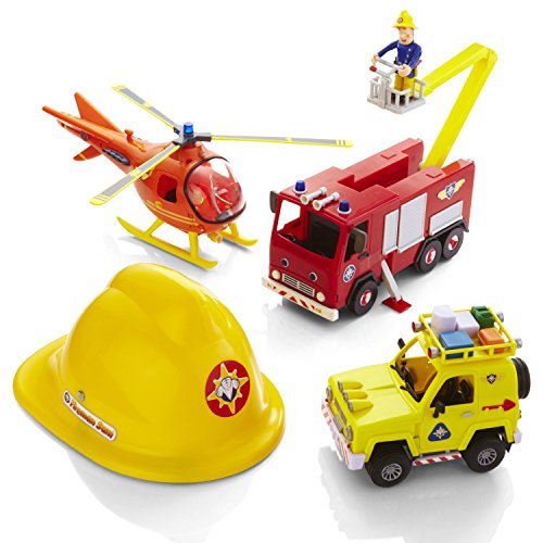 Fireman Sam Rescue Vehicle set de juego con el casco
