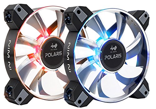 InWin Polaris RGB Aluminum Twin Pack Fan Kit Two RGB LED 120mm High Performance Silent Cooling