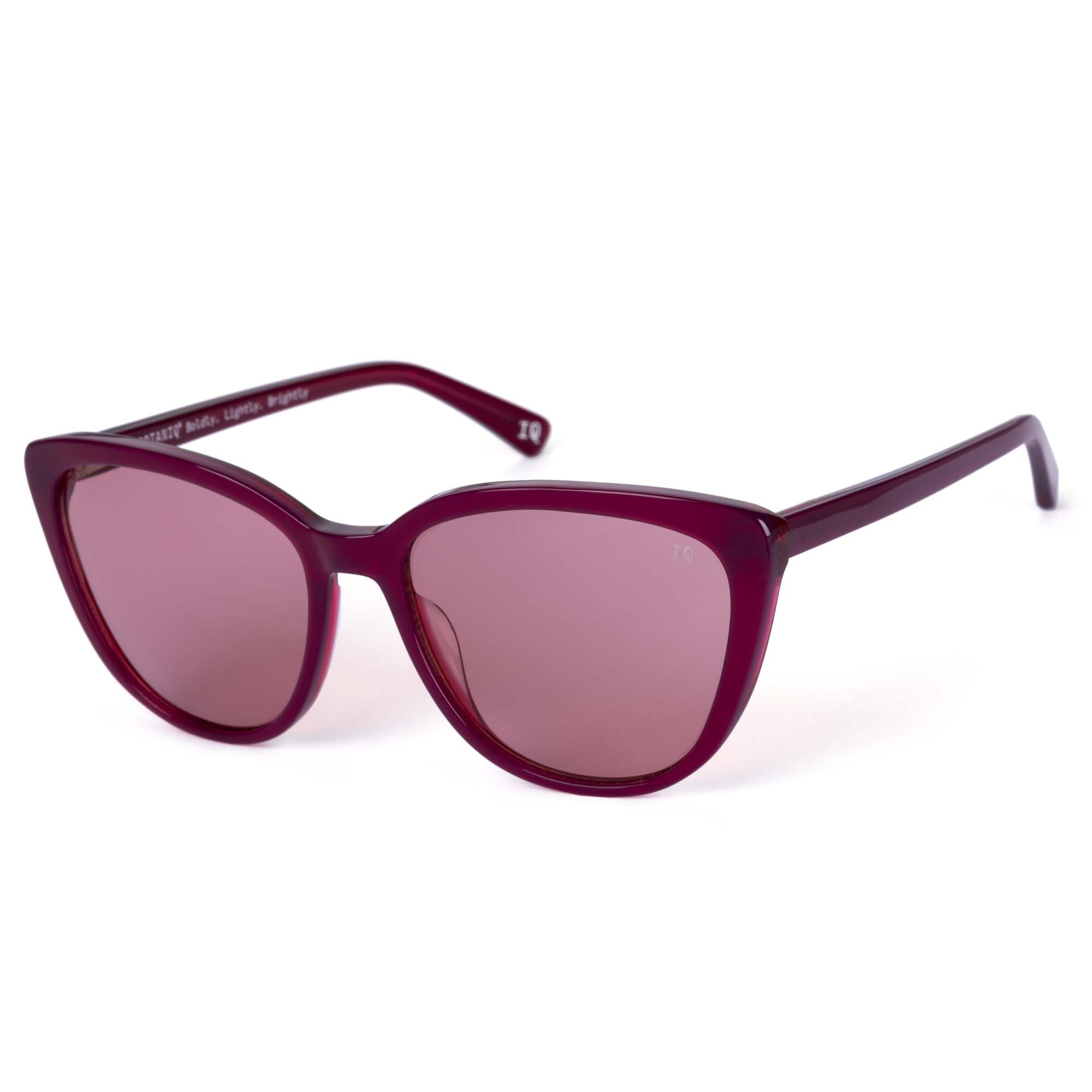 BOTANIQ Cat Eye Occhiali da donna in acetato rosa opzionali con vista (modello BIS-7004-151)