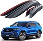Goodyear Shatterproof Window Deflectors for Ford Explorer 2020-2023, Tape-on Rain Guards, Window Visors, Vent Deflector Visor,Car Accessories,4 pcs. - GY003263