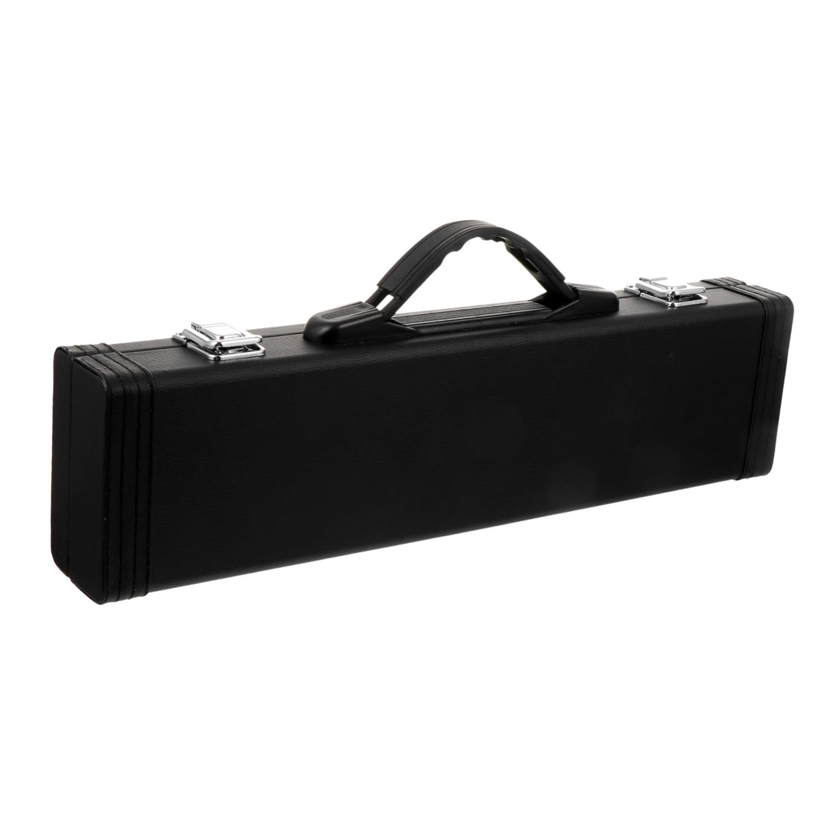 Garneck PU Leather Flute Storage Box Resistant Carrying Case with Internal Sponge Padding for Western Concerts Lightweight Protection present for Musicians