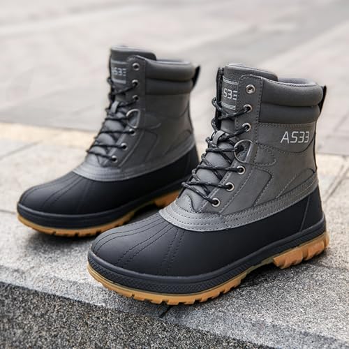 Men's Waterproof Snow Boots for Winter: Provide Excellent Warmth and Waterproofing. Perfect for Winter Adventures.3