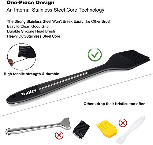 image for WALFOS Premium Silicone Basting Pastry Brush - High Heat Resistant Non