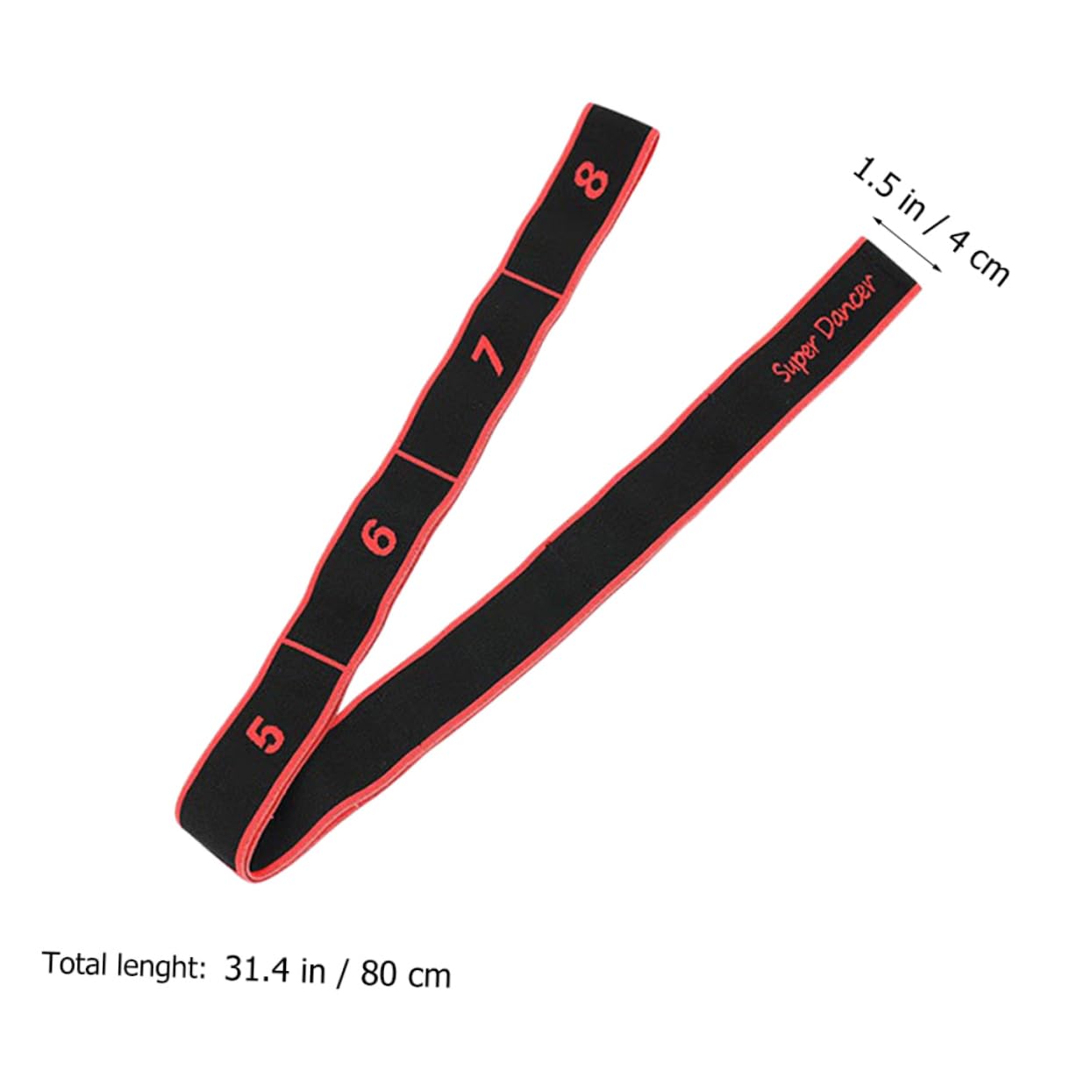 KESYOO Professional Workout Exercise Bands 2pcs Elastic Yoga Stretch Belts for Fitness and Stretching Exercises