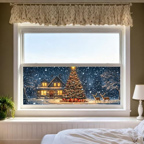 Film para ventana decorativo PVC 39 x 17 pulgadas miniatura 5