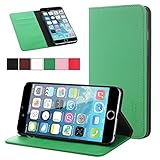 iPhone 6 Plus Case - Exact Apple iPhone 6 Plus 5.5 Case [BillFOLD Series] - PU Leather Wallet Flip Cover Case for Apple iPhone 6 Plus (5.5-inch) Green