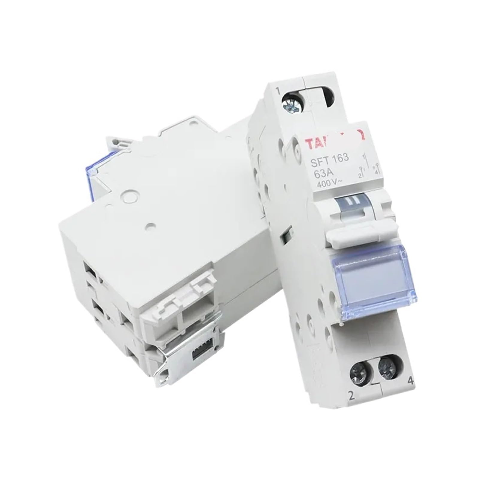 Commutateur d'isolation double puissance 2P 40A rail DIN à verrouillage sécurisé - 4