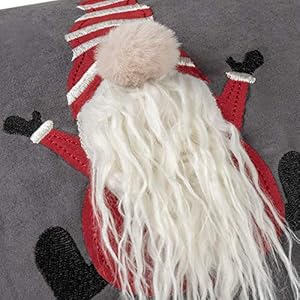 JWH Christmas Gnome Throw Pillow Cover Decorative Grey Red Santa Pillow Case Holiday Cushion Home Farmhouse 12x20 Inch JWH Christmas Gnome Throw Pillow Cover Decorative Grey Red Santa Pillow Case Holiday Cushion Home Farmhouse 12×20 Inch