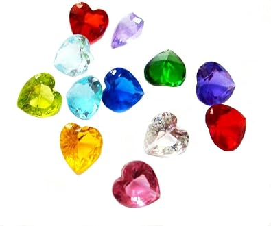 Pack of 12 5mm Heart Birthstone Floating Charm for Locket Pendants